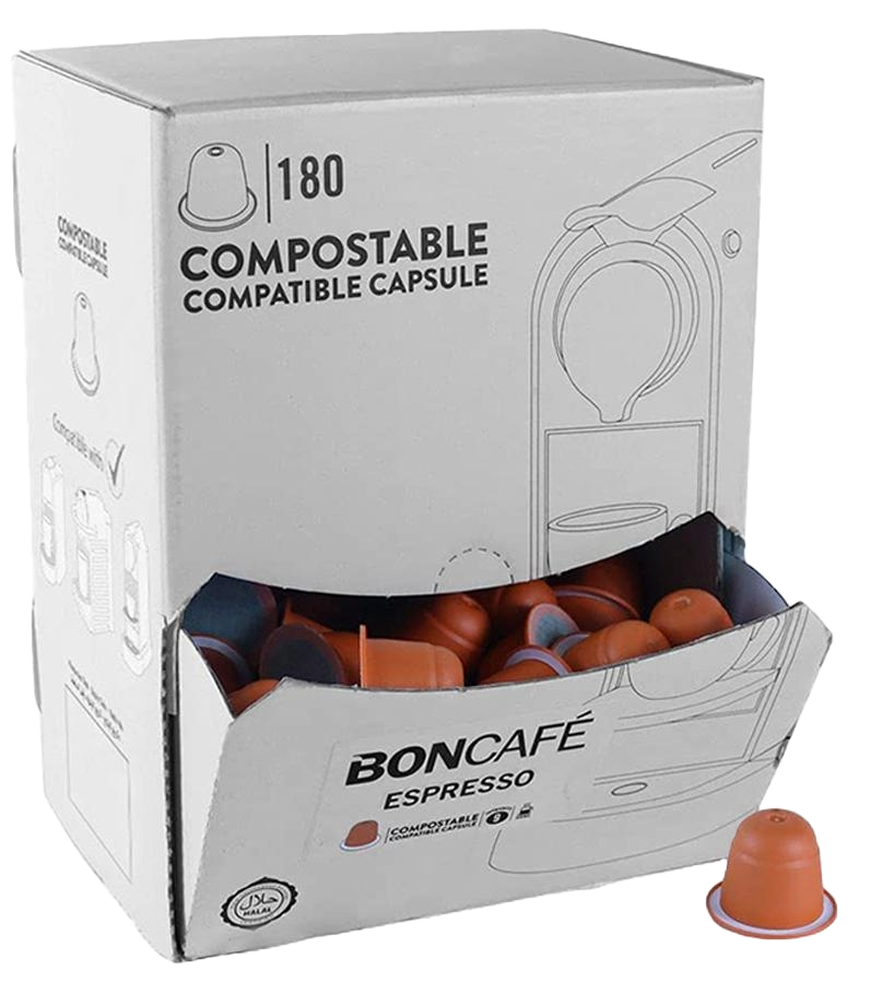 Boncafe Compostable Capsules Espresso 180 Caps