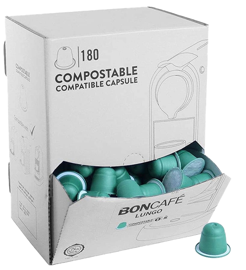 Boncafe Compostable Capsules Lungo 180 Caps