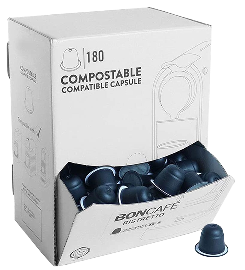 Boncafe Compostable Capsules Ristretto 180 Caps