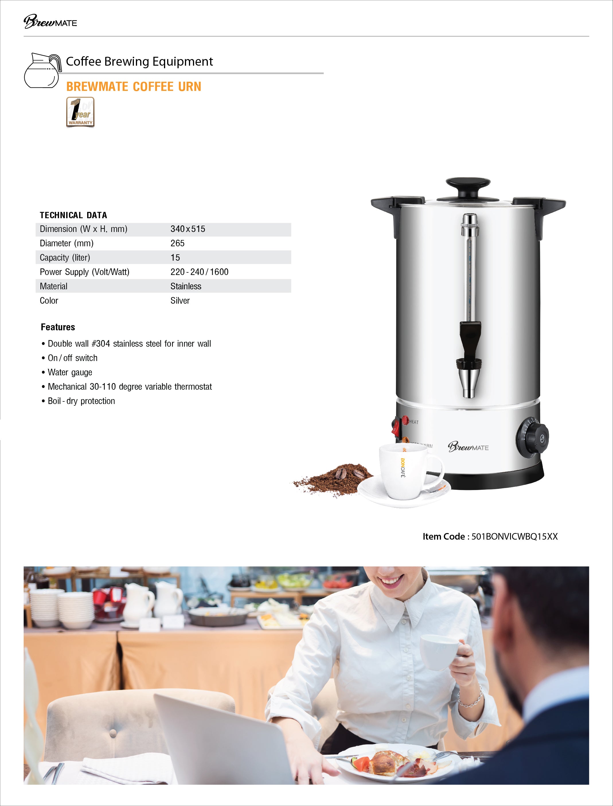 BrewMate Coffee Urn