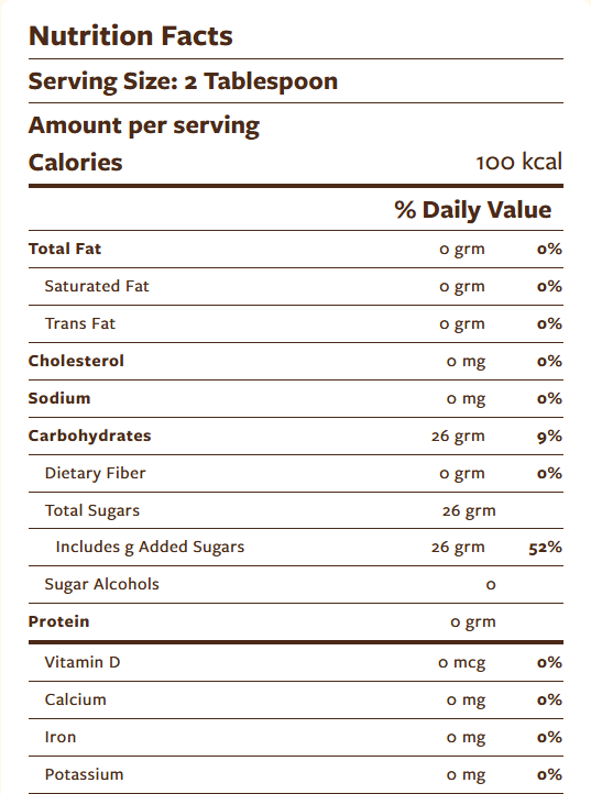 Torani Cane sugar Sweetener Syrup 750ml