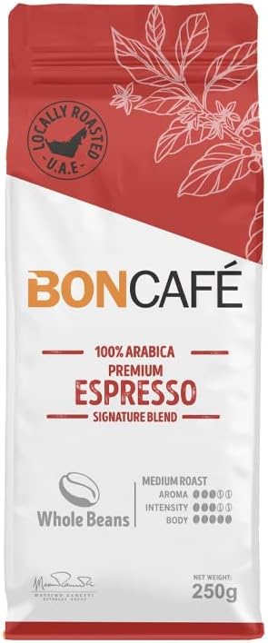 Boncafe Premium Espresso Blend Whole Beans 250g