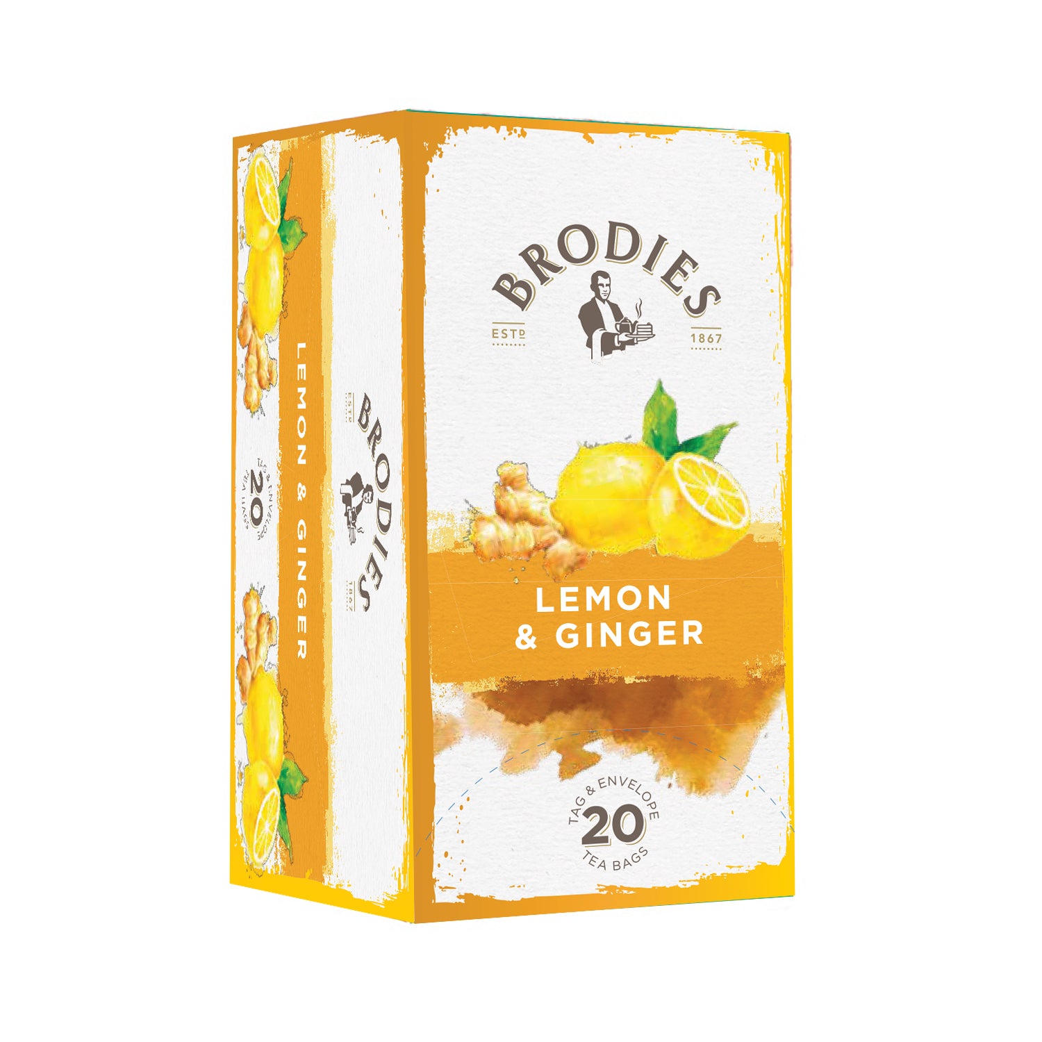 Brodies Lemon Ginger Tea Bags