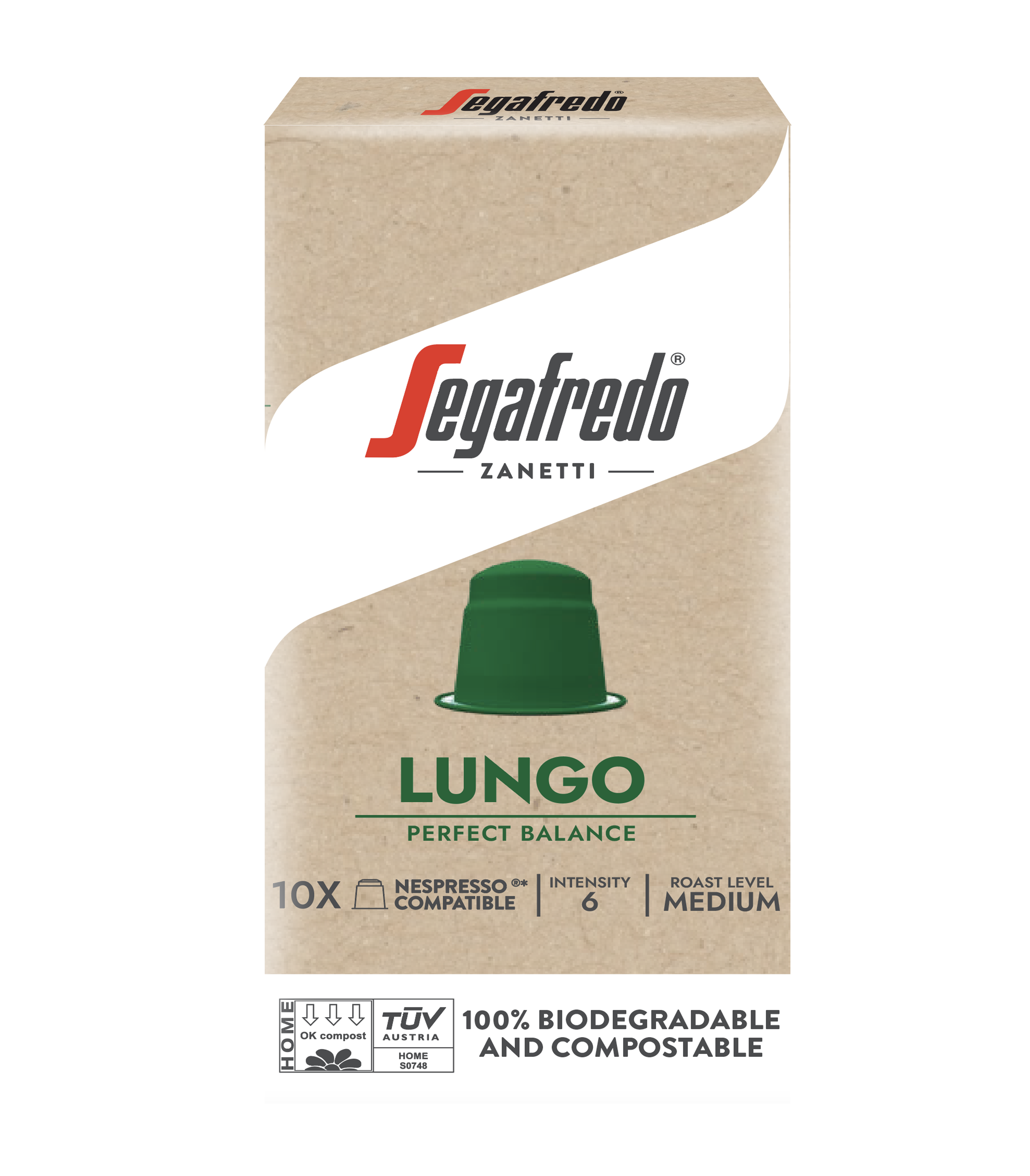 Segafredo Lungo Compostable Capsules