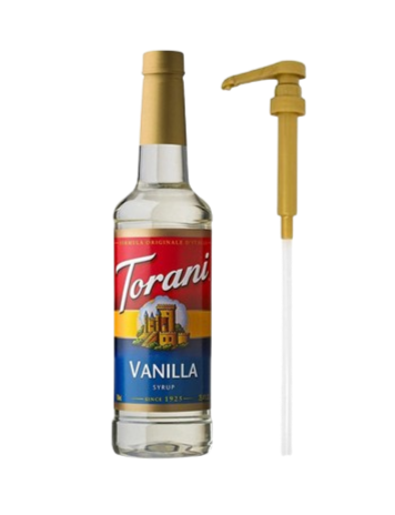 Torani Vanilla Syrup + Torani Syrup Pump