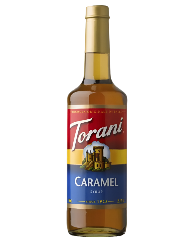 Torani Caramel Classic Syrup & Torani Dispensing Pump (Combo Pack)