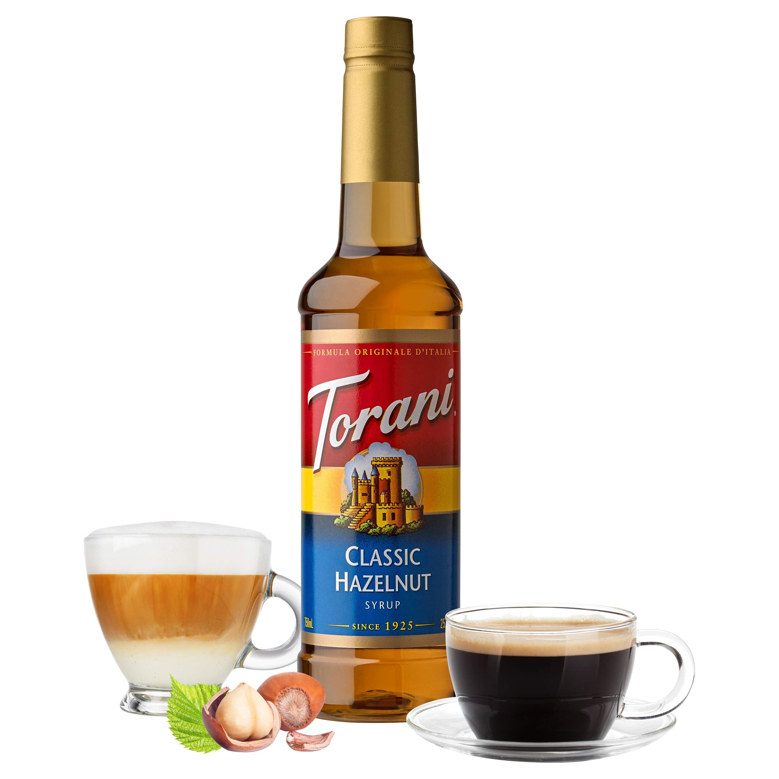 Torani Classic Hazelnut Syrup & Torani Dispensing Pump (Combo Pack)