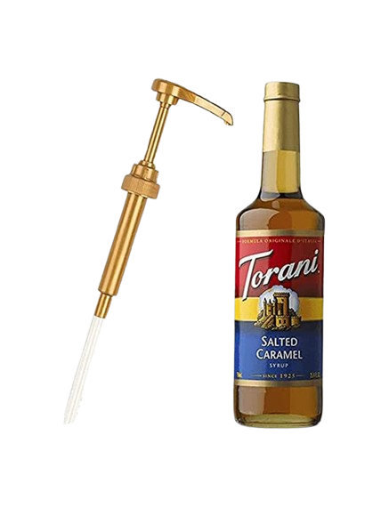 Torani Salted Caramel Syrup & Torani Dispensing Pump (Combo Pack)