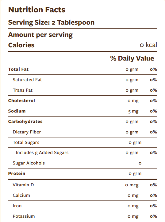 Torani Sugar Free Vanilla Syrup 750ml