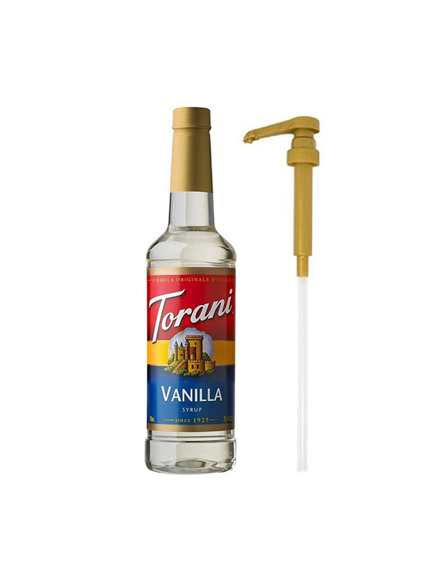 torani vanilla syrup pump