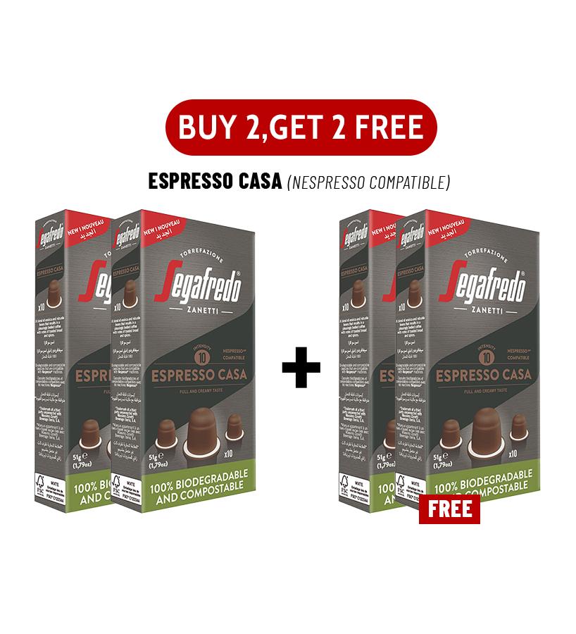 Segafredo Classico Compostable Coffee Capsules Compatible Lavazza